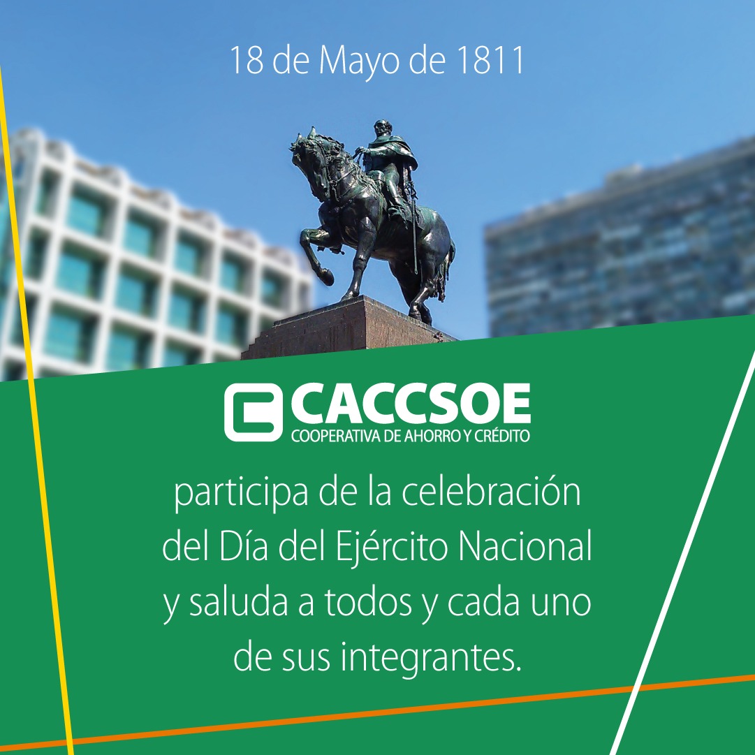 Caccsoe participa de la celebración del Día del Ejército Nacional y saluda a todos y cada uno de sus integrantes