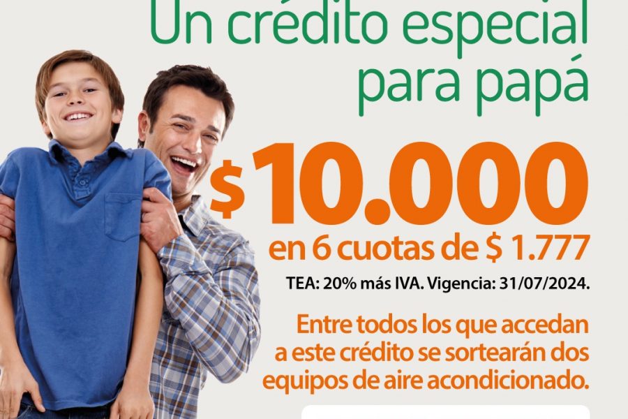 Un crédito especial para Papá