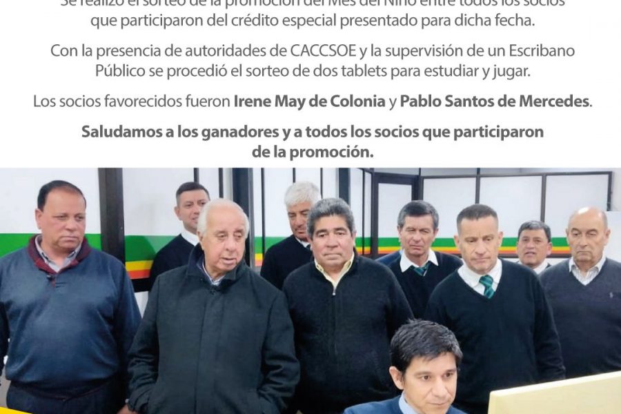 Sorteo mes del niño
