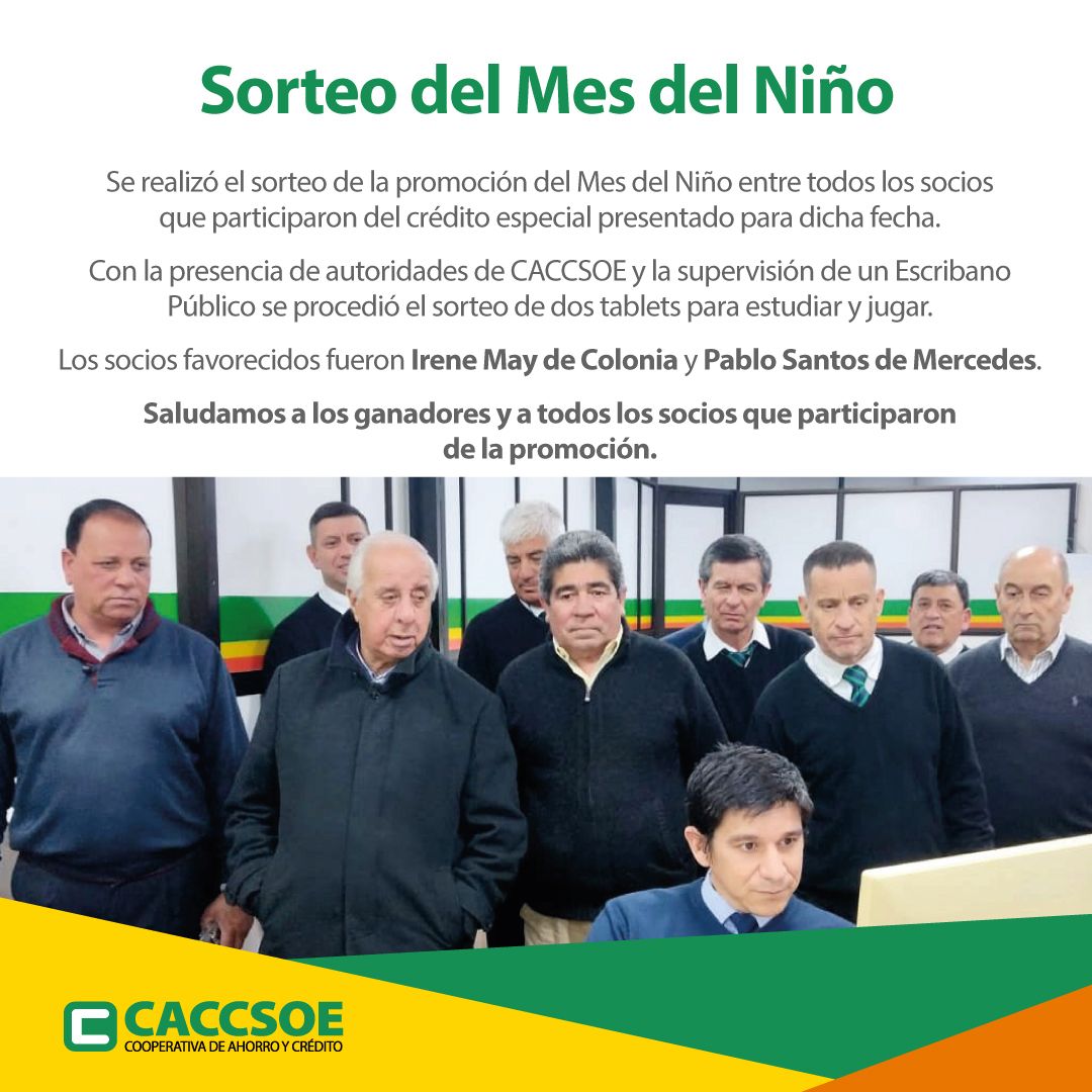 Sorteo mes del niño