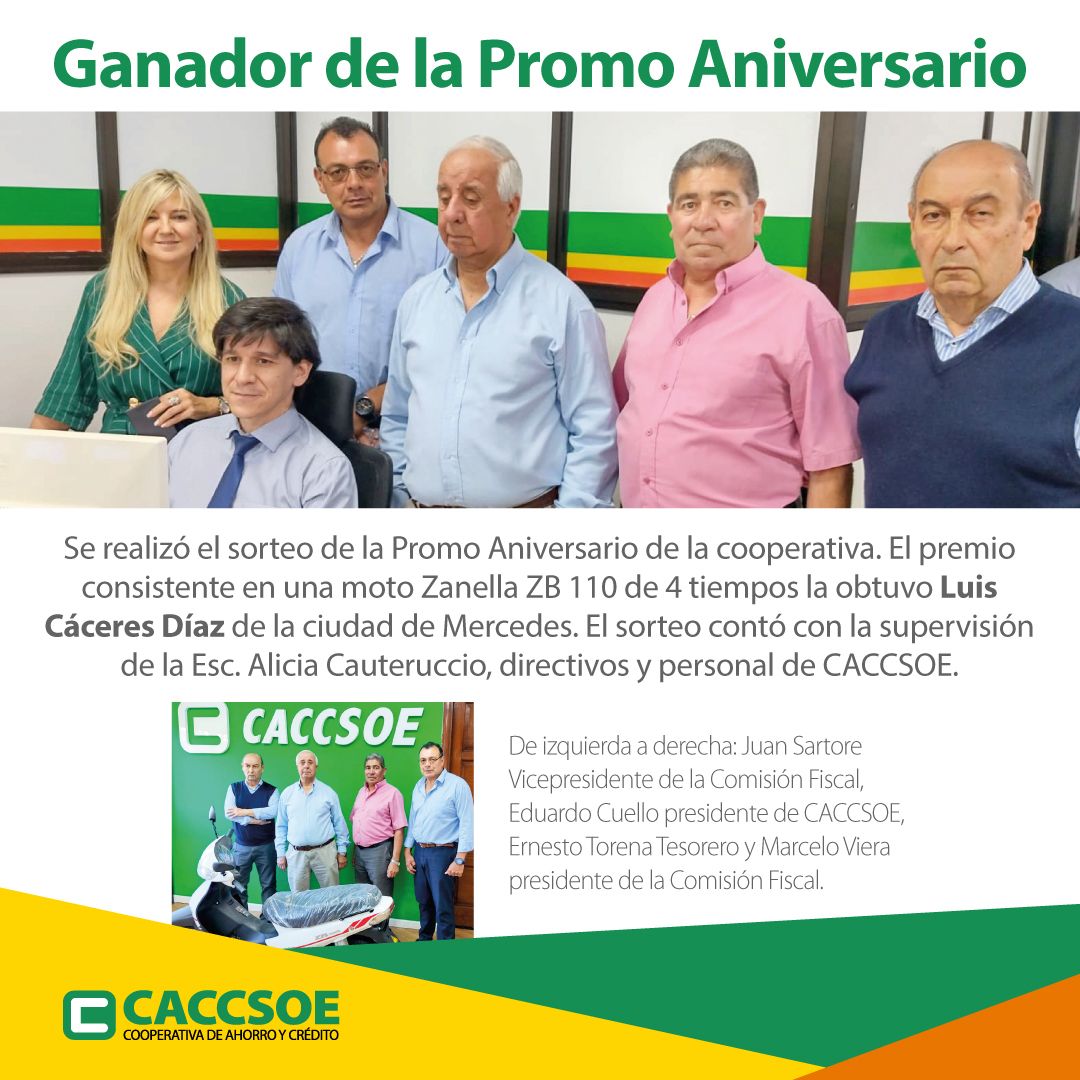 Ganador de la promo aniversario
