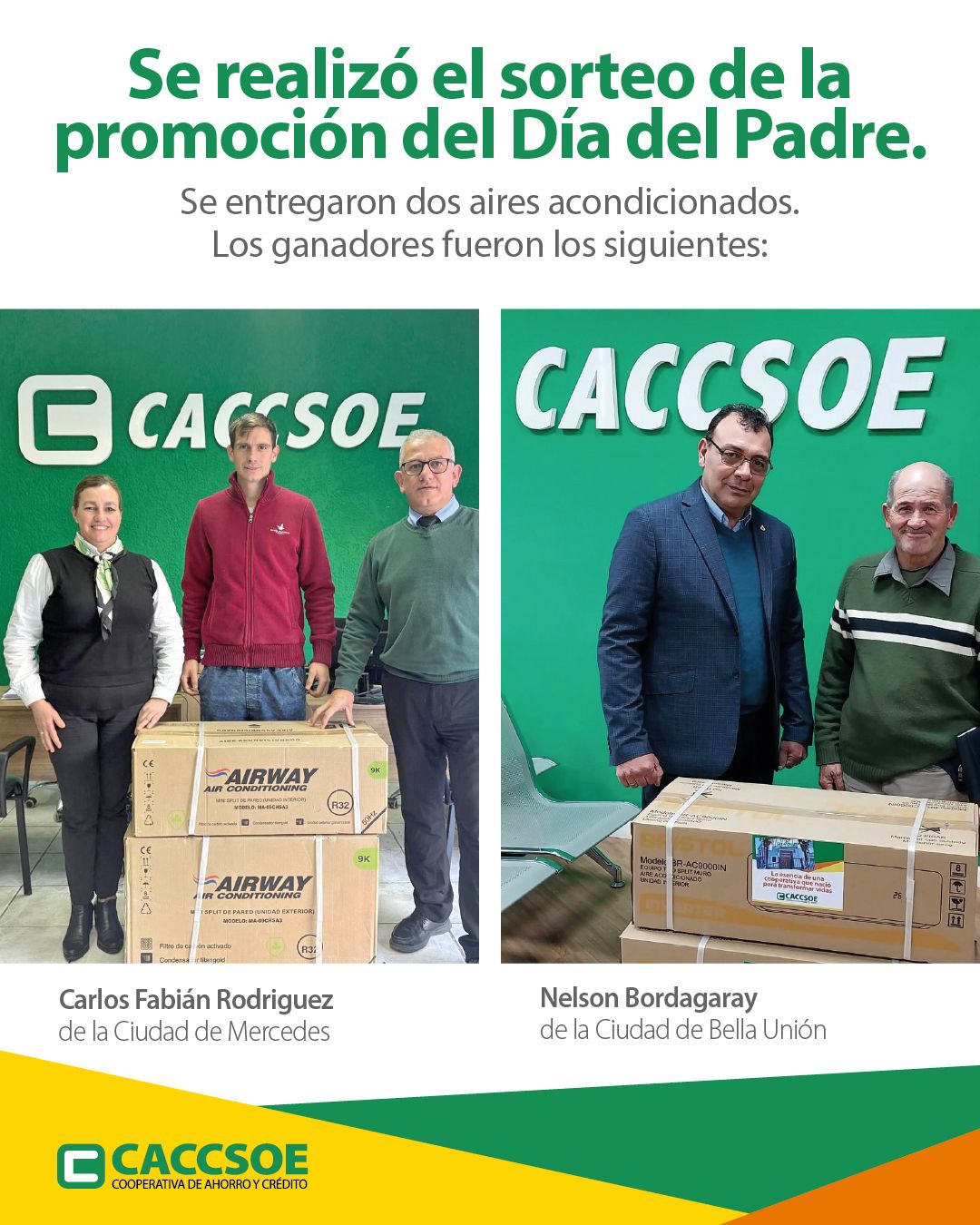 Se realizó el sorteo de la promo del Día del Padre