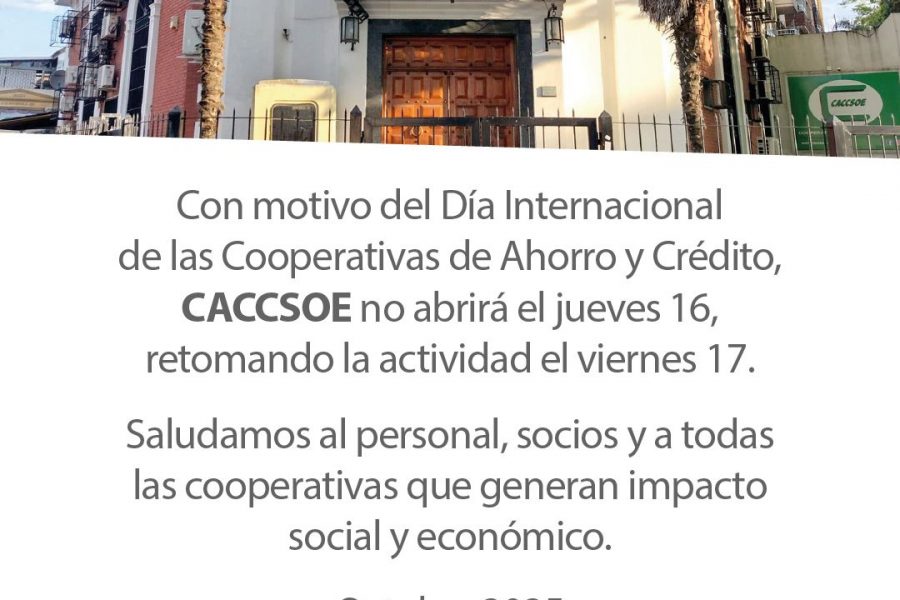 Comunicado – Día Internacional de las Cooperativas de Ahorro y Crédito