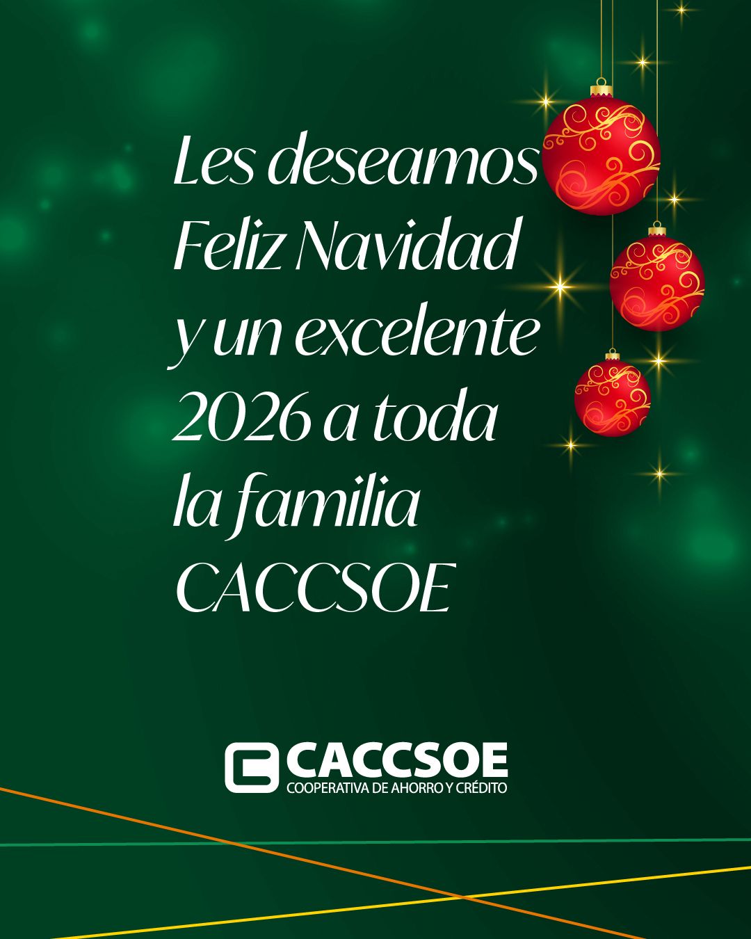 Les deseamos Feliz Navidad y un excelente 2026