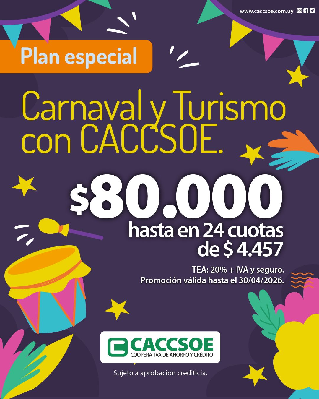 Plan especial: Carnaval y Turismo con CACCSOE