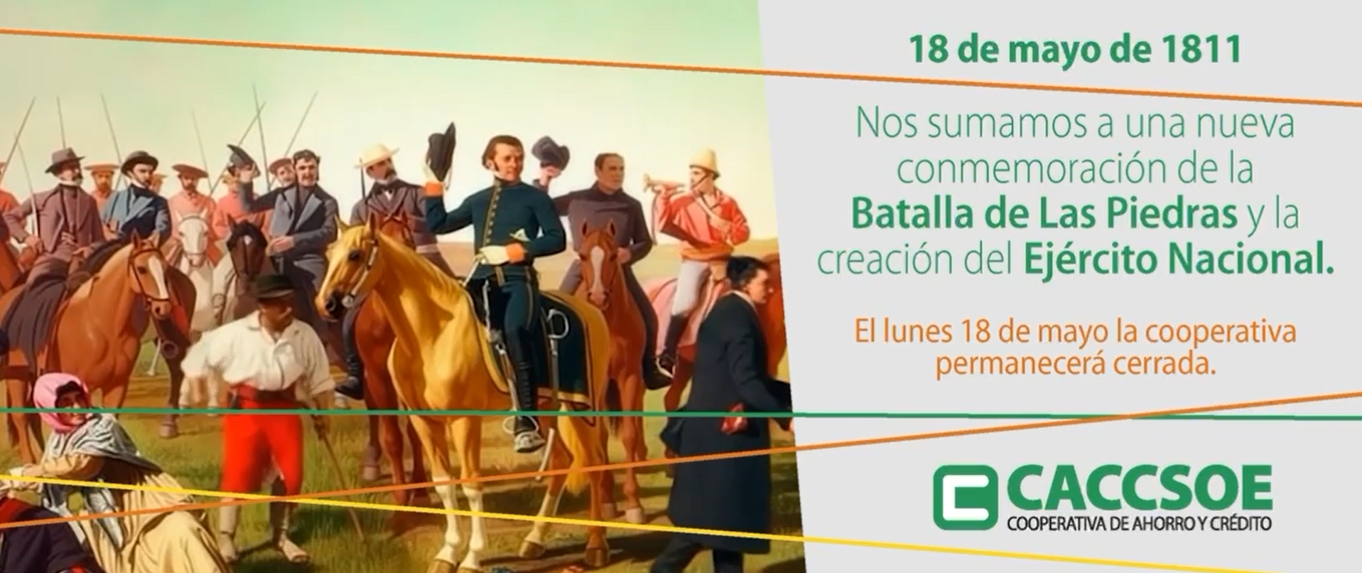18 de mayo de 1811 – Batalla de Las Piedras y creación del Ejército Nacional