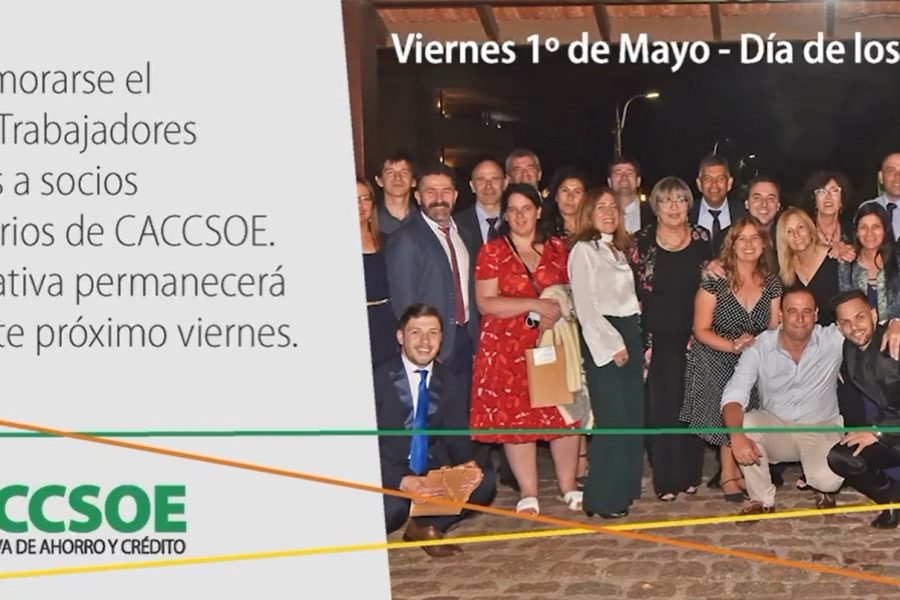 Viernes 1° de mayo – Día de los Trabajadores