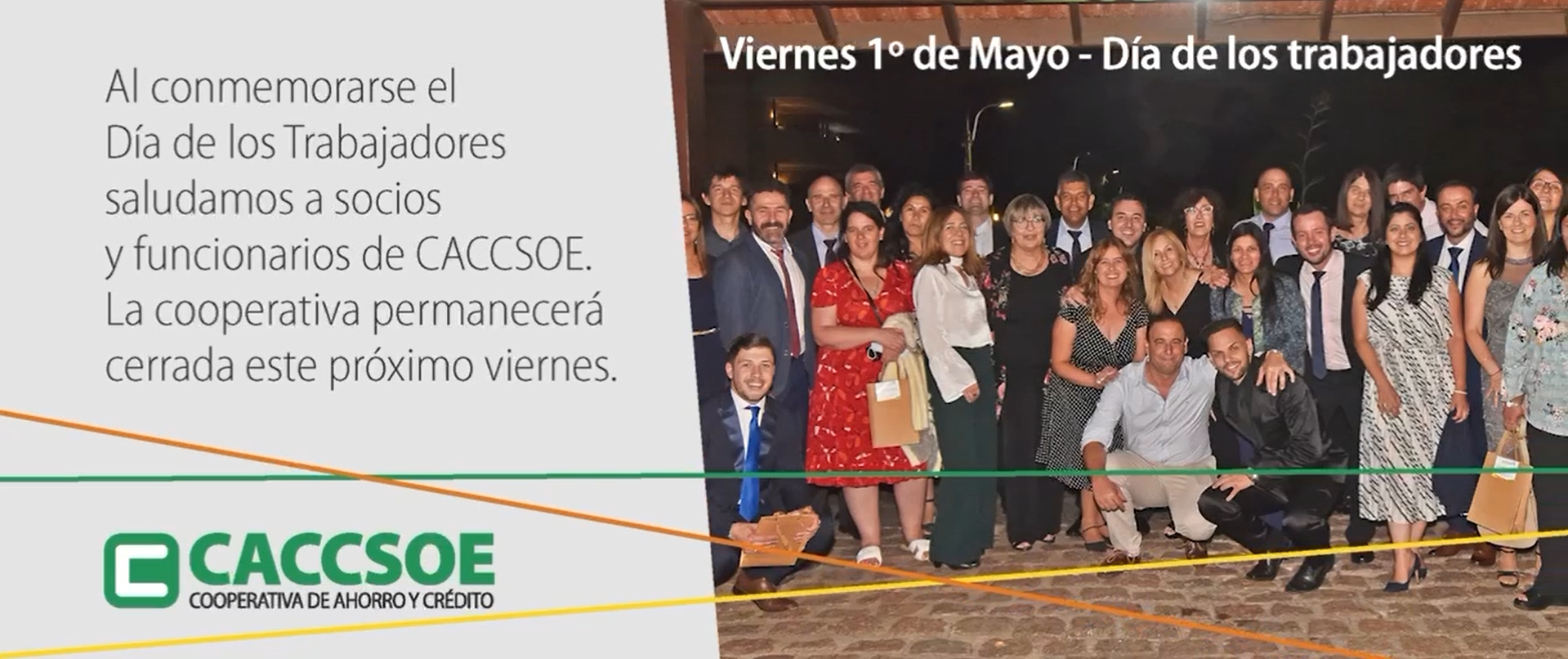 Viernes 1° de mayo – Día de los Trabajadores